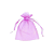 Saco Organza Rosa Embalagem Lembrancinha 10x13 10un - Imagem 1