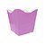 Cachepot De Papel Cartão Decorativo Liso Lilás 10uni - Imagem 1