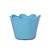 Pote Girassol Plástico Decorativo Liso Azul Claro Festas - Imagem 1