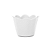 Pote Girassol Mini Branco 210Ml Plástico Decorativo Liso Festas - Imagem 1