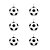 Vela Bolas De Futebol Branca Preta Decoração Festas 6un - Imagem 2