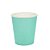 Copo De Papel Liso Verde Água Descartavel Festas 270ml 10 un - Imagem 2