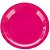 Prato De Papel Liso Pink 18Cm 10un Decoração Festas Silver - Imagem 1