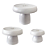 Kit Boleiras Cogumelo Foscas P M G Só Boleiras Off White - Imagem 1
