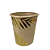 Copo De Papel Kraft Folhagens Dourado Metalizado 270ml 10 un - Imagem 1