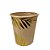 Copo De Papel Kraft Folhagens Dourado Metalizado 270ml 10 un - Imagem 1