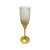Taça De Champagne Degrade Dourada Acrílico Decoração - Imagem 1