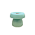Kit Boleiras Cogumelo Foscas P M G Só Boleiras Verde Candy - Imagem 2