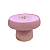 Kit Boleiras Cogumelo Foscas P M G Só Boleiras Rosa Bebê - Imagem 3