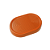 Bandeja Alegra Oblonga Frisada Laranja Decoração 24x16 - Imagem 1