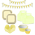 Kit Festa Live Colors Amarelo Candy Decoração Para Festas - Imagem 1