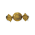Embalagem Trufas E Bombons Ouro 14,5x15,5 100un - Imagem 1