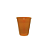 Copo Descartável Plástico Laranja 200ml 50uni Festas - Imagem 1