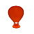 Balão Mdf Estrela Pequeno Laranja Decorativo Para Festa - Imagem 3