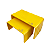 Par De Elevadores Só Boleiras Amarelo Decorativos Suporte - Imagem 1