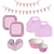 Kit Festa Live Colors Rosa Decoração Para Festas - Imagem 1