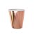 Copo De Papel 240ml Liso Rose Gold Reutilizável Festas 8un - Imagem 2