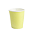 Copo De Papel 240ml Liso Amarelo Candy Reutilizável Festas 8un - Imagem 1