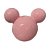 Cabeça Mouse Rosa Decorativa Festas Plástico 18CM - Imagem 1