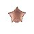 Balão Estrela 11" 28cm C/ Vareta Rose Gold Metalizado - Imagem 2