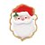 Balão Metalizado Santa Cookie Papai Noel 24" Decoração Festas - Imagem 1
