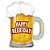 Balão Metalizado Cerveja Happy Beer-Day 27" Decorar Festas - Imagem 1