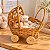 Mini Carrinho De Bebê De Vime Decorativo Artesanal Festa - Imagem 4