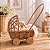 Carrinho De Bebê De Vime Pequeno Decorativo Para Festa - Imagem 5