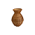 Vaso De Vime Bojudinho Decorativo Para Exteriores E Festas - Imagem 1