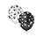 Balão Pic Pic Fantasia Pegadas Dog Sort Preto Branco 10" 25un - Imagem 2