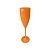 Taça De Champagne Liso Laranja Neon 180ML Acrílico Decoração - Imagem 1