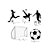 Kit Enfeites De Mesa Futebol Decorativa 5un 17x11x22 Junco - Imagem 1