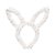 Tiara Orelhas De Coelho Peludinha Branco Decorativa Páscoa - Imagem 1