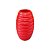 Vaso Ondulado Vermelho De Plástico Decorativo Festas 23CM - Imagem 1