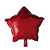 Balão Estrela Cromado Vermelho 18" 45cm Metalizado Decoração - Imagem 1
