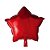 Balão Estrela Cromado Vermelho 18" 45cm Metalizado Decoração - Imagem 1