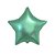 Balão Estrela Cromado Verde Candy 18" 45cm Metalizado Festa - Imagem 1