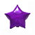 Balão Estrela Holográfico Roxo 18" 45cm Metalizado Decoração - Imagem 1