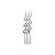Vela Espiral Prata Metalizada Decorativa Festas 4un Silver - Imagem 1