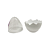Ovo De Páscoa Branco Acrílico Transparente Decorativo 12CM - Imagem 2