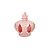 Coroa De Plástico Rosa Bebê Decorativa Enfeite Festas - Imagem 1