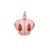 Coroa De Plástico Rosa Bebê Decorativa Enfeite Festas - Imagem 3