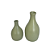 Dupla Vaso Formosa Verde Eucalipto Cerâmica Decoração Festas - Imagem 1