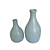 Dupla Vaso Formosa Azul Candy Cerâmica Decoração Flores Festas - Imagem 1