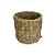 Cesto De Palha Natural Enfeite Decorativo 20CM - Imagem 1