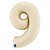 Número Metalizado 66cm Satin Cream 9 Decorativo Festas - Imagem 1