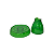 Boleira Cogumelo Clean Pequeno Verde Só Boleiras Decorativa - Imagem 2