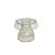 BOLEIRA COGUMELO CLEAN PEQUENO GLITTER DOURADA - Imagem 1