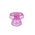 BOLEIRA COGUMELO CLEAN PEQUENO ROSA - Imagem 1