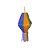 Balão Junino Colorido 28Cm Festa Junina Decorativo Plástico - Imagem 2